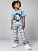 Evolution Kids 'Gum Boy' T-Shirt in Carolina Blue