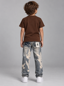 FWRD Kids 'Peace' T-Shirt in Brown