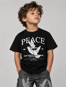 FWRD Kids 'Peace' T-Shirt in Black