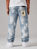 FWRD Kids 'Surge' Relaxed Straight Denim in Ice Blue