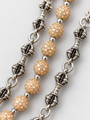 Kindred 'Rhinestone Ball' Pocket Chain in Gold