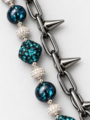 Kindred 'Cube' Pocket Chain in Black w/Teal