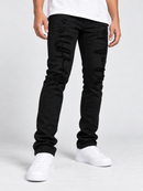 Waimea 'Flex' Distressed Skinny Denim in Jet Black