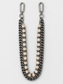 Kindred 'Rhinestone Ball' Pocket Chain in Gold w/White