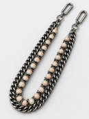 Kindred 'Rhinestone Ball' Pocket Chain in Gold w/White
