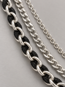 Kindred 'Twisted' Rhinestone Pocket Chain in Black