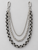 Kindred 'Twisted' Rhinestone Pocket Chain in Black