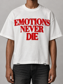 Mixed Emotion 'End' S/S Rhinestone Shirt (White)