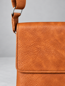 WK Side Bag w/Zipper in Brown