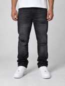 Reason 'Distressed' Denim in Washed Black