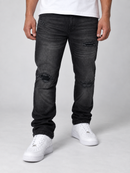 Reason 'Distressed' Denim in Washed Black
