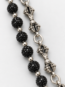 Kindred 'Rhinestone Ball' Pocket Chain in Black