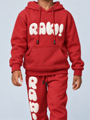 Kids Rawyalty 'RAW' Hoodie in Red