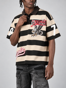 Copper Rivet Iconic Rugby S/Sleeve Shirt in Black