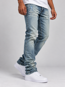 Copper Rivet Men's Destroy Effect Slim Fit Denim In Tint