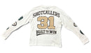 Rebel Minds 'Game Changers' Long Sleeve Thermal Shirt in White