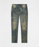 Reason 'Blasted' Distressed Denim in Blue