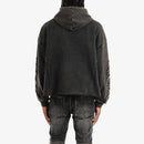 VOYAGE STUDIO 'Hustle Humble' Terry Cropped Hoodie (Washed Black) 53J14