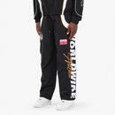 Men's Copper Rivet 'World Wide' Windbreaker Pants in Black