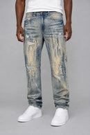 Men’s Makobi 'Jevanni' Straight Fit Denim in Dirt Wash