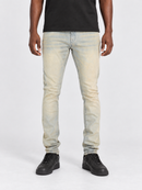 Focus Premium Clean Slim Denim in Lt. Vintage wash, showcasing lightweight, slim-fit denim jeans with subtle fading and classic stitching.