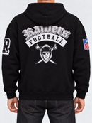 Black Las Vegas Raiders Pro Standard hoodie with drop shoulder design and team logo, casual sportswear for fans