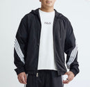 M. Society 'Outdoor' Nylon Zip Up Jacket in Black