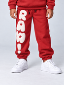 Kids Rawyalty 'RAW' Sweatpants in Red