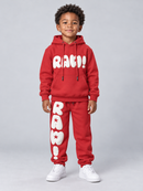 Kids Rawyalty 'RAW' Hoodie in Red