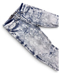 BLACK LIGHT 'Cross' Flare Fit Denim in Ice Blue