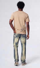 Makobi 'Sergio' Straight Cut Fit Denim in Dirt Wash