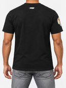 Black Pro Standard San Francisco 49ers Old English T-Shirt with team logo and design on front, casual football fan apparel