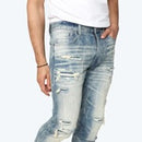 Smoke Rise ‘Rip’ Slim Fit Denim in Vespera Blue