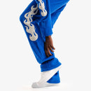 Copper Rivet Saints Mohair Pearl Stacked Sweat Pants (Royal) 531581