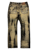 Makobi 'Sergio' Straight Cut Fit Denim in Brown Wash