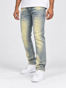 Taker Cross Hatch Denim in tint, featuring a classic denim look with cross hatch pattern and sturdy fabric.