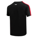 Pro Standard San Francisco 49ers striped retro classic T-shirt in red, featuring team logo and vintage-inspired design.