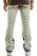 KDNK Rip Repaired Flare Denim KND4512 (T.Blue) - FRESH N FITTED