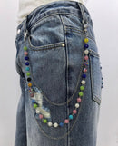 Kind Red 'Rhinestone' Pocket Chain (Multi) - FRESH N FITTED