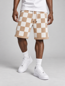 George V 'Knited' Shorts (Beige/White) GV2901