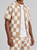 George V 'Knited' Tee (Beige/White) GV-S2901