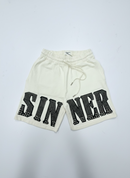 FWRD 'Skeleton Sinner' French Terry Shorts (Natural Gold) FW-55154E
