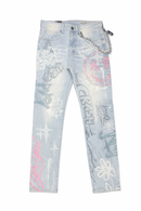 Smoke Rise Smiley Doodle Denim (Kori Blue) JP26S425 - FRESH N FITTED