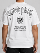 Men's Black Label 'World Wide Domination' T-Shirt In White