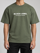 Men's Black Label 'Premium' T-Shirt In Dusty Green