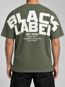 Men's Black Label 'Premium' T-Shirt In Dusty Green