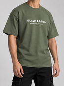 Men's Black Label 'Premium' T-Shirt In Dusty Green