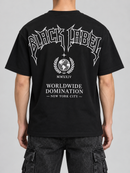 Men's Black Label 'World Wide Domination' T-Shirt In Black
