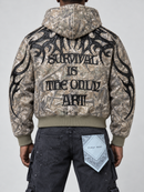 Men's First Row ‘Shadow Worship’ Tribal Canvas Jacket - Camo