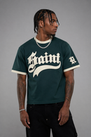 Rebel Minds 'Saint Chenille Ringer' T-Shirt (Hunter Green) 610-11141